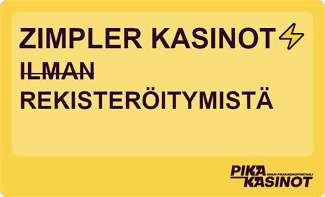 kasino zimpler|kasinot ilman rekisteröitymistä zimpler.